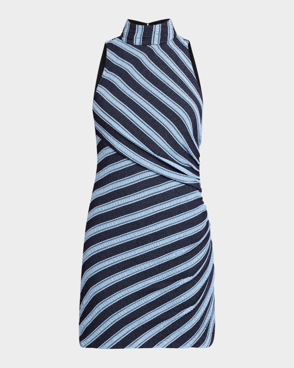 Marisha Mock-Neck Mini Dress